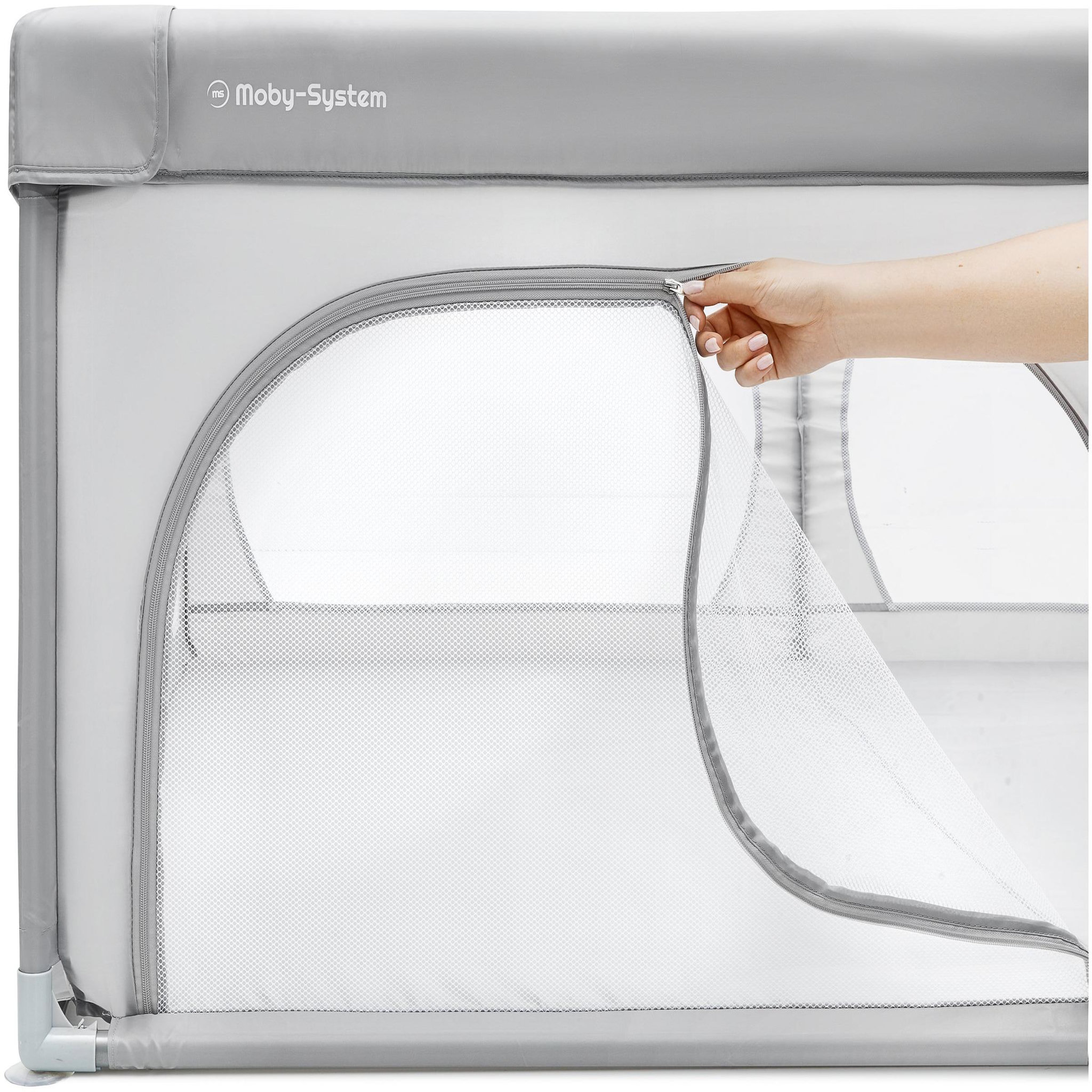 Voir la diapositive 5 : MOBY SYSTEM Parc pliable pour enfants Moby-System 200 x 140 cm avec entrée zippée