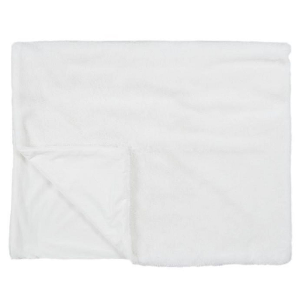 Paris Prix Plaid Imitation Fourrure  Opulence  120x150cm Blanc