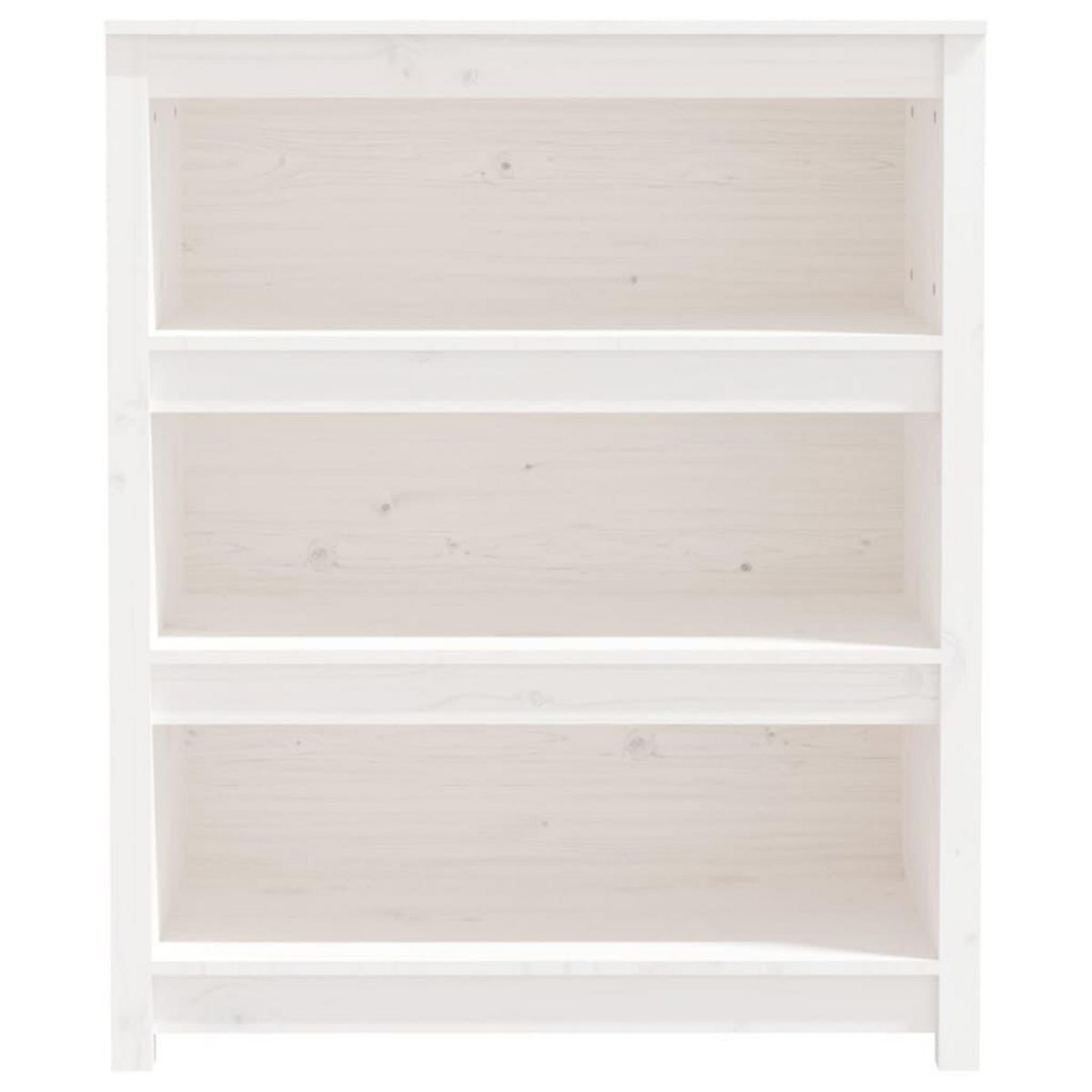 VIDAXL Bibliotheque Blanc 80x35x97 cm Bois de pin massif