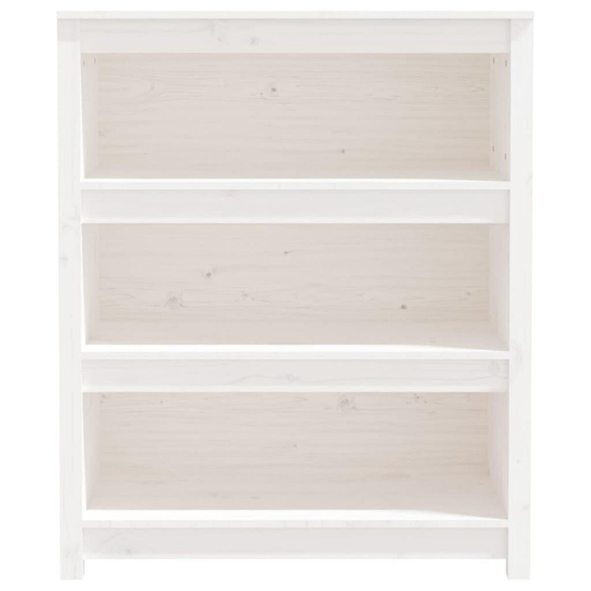 VIDAXL Bibliotheque Blanc 80x35x97 cm Bois de pin massif