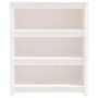 Voir la diapositive 5 : VIDAXL Bibliotheque Blanc 80x35x97 cm Bois de pin massif
