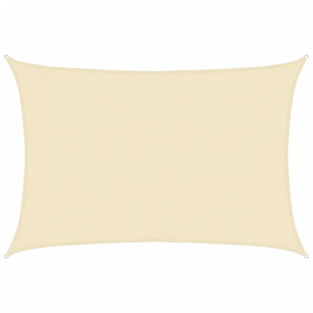 VIDAXL Voile d'ombrage 160 g/m^2 Creme 3x4 m PEHD