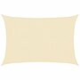 Voir la diapositive 2 : VIDAXL Voile d'ombrage 160 g/m^2 Creme 3x4 m PEHD
