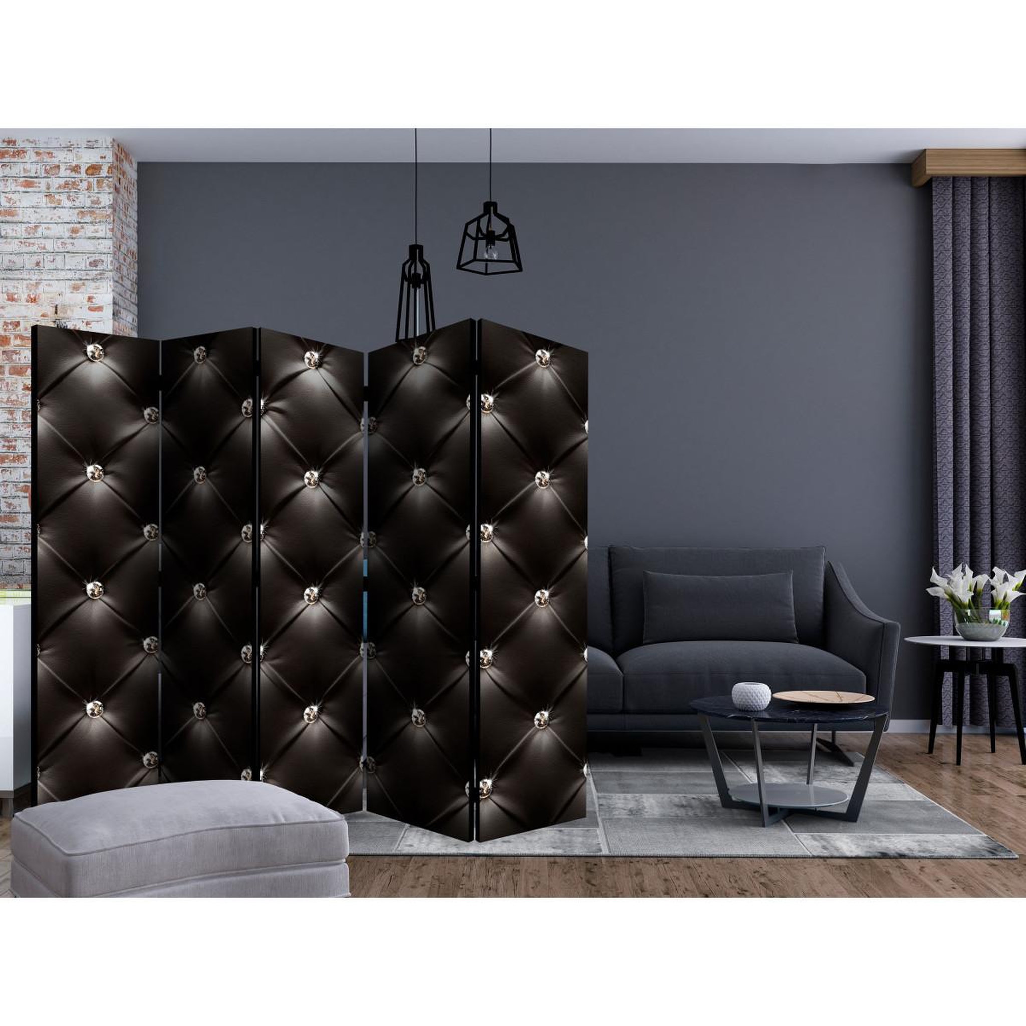 Voir la diapositive 2 : Paris Prix Paravent 5 volets  empire of the style  172x225cm