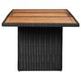 Voir la diapositive 4 : VIDAXL Ensemble a manger d'exterieur 9 pcs Resine tressee Noir