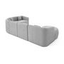 Voir la diapositive 6 : LISA DESIGN Ikare - canapé modulable d'angle gauche - 6 places - en tissu