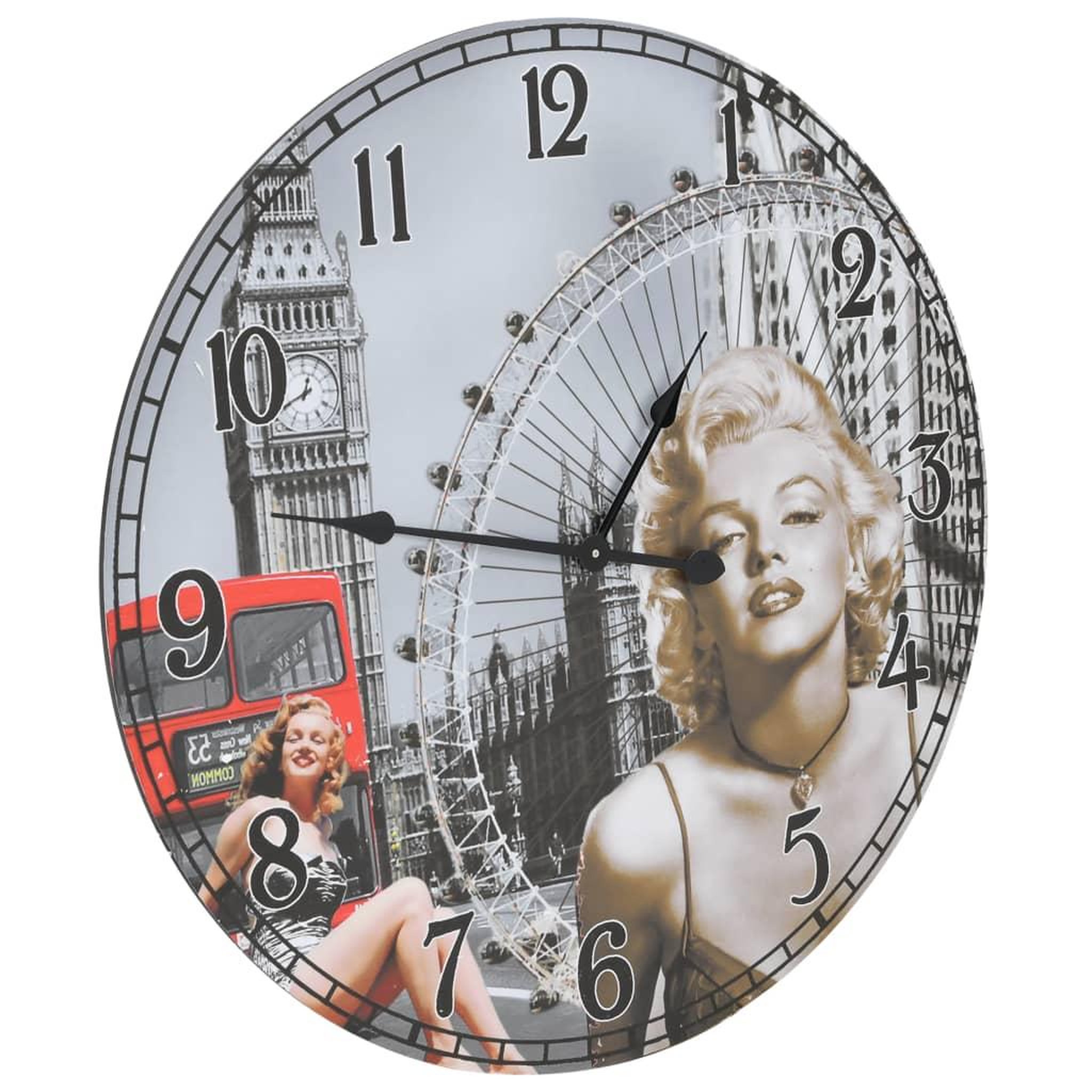 Voir la diapositive 3 : VIDAXL Horloge murale vintage 60 cm
