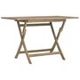 Voir la diapositive 2 : VIDAXL Table de jardin pliante gris 120x70x75 cm bois de teck solide