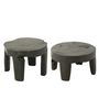 Voir la diapositive 2 : Paris Prix Lot de 2 Tables Basses  Tek  50cm Noir