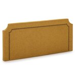 MARCKONFORT Tête de lit tapissée Leonor 160x60 cm Moutarde, Clous en Marron