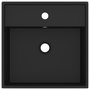 Voir la diapositive 3 : VIDAXL Lavabo carre de luxe a trop-plein Noir mat 41x41 cm Ceramique