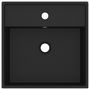 Voir la diapositive 3 : VIDAXL Lavabo carre de luxe a trop-plein Noir mat 41x41 cm Ceramique