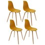 Voir la diapositive 1 : The Home Deco Factory Lot de 4 Chaises scandinave Phenix en polypropylène et métal