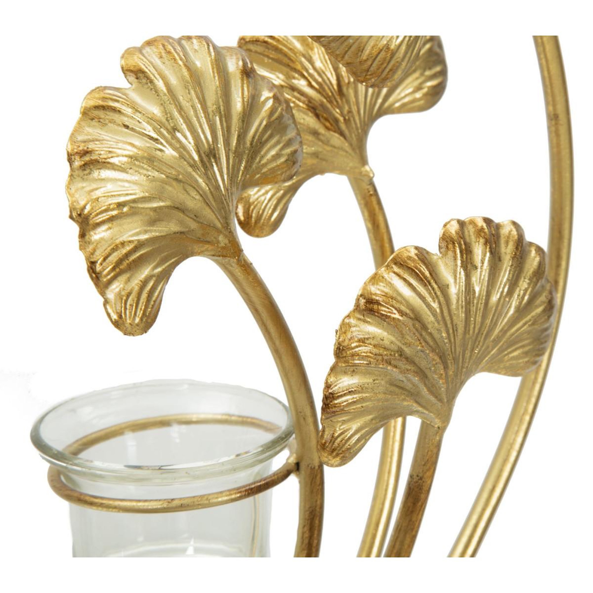 Voir la diapositive 5 : Paris Prix Bougeoir design en métal  iris  55cm or