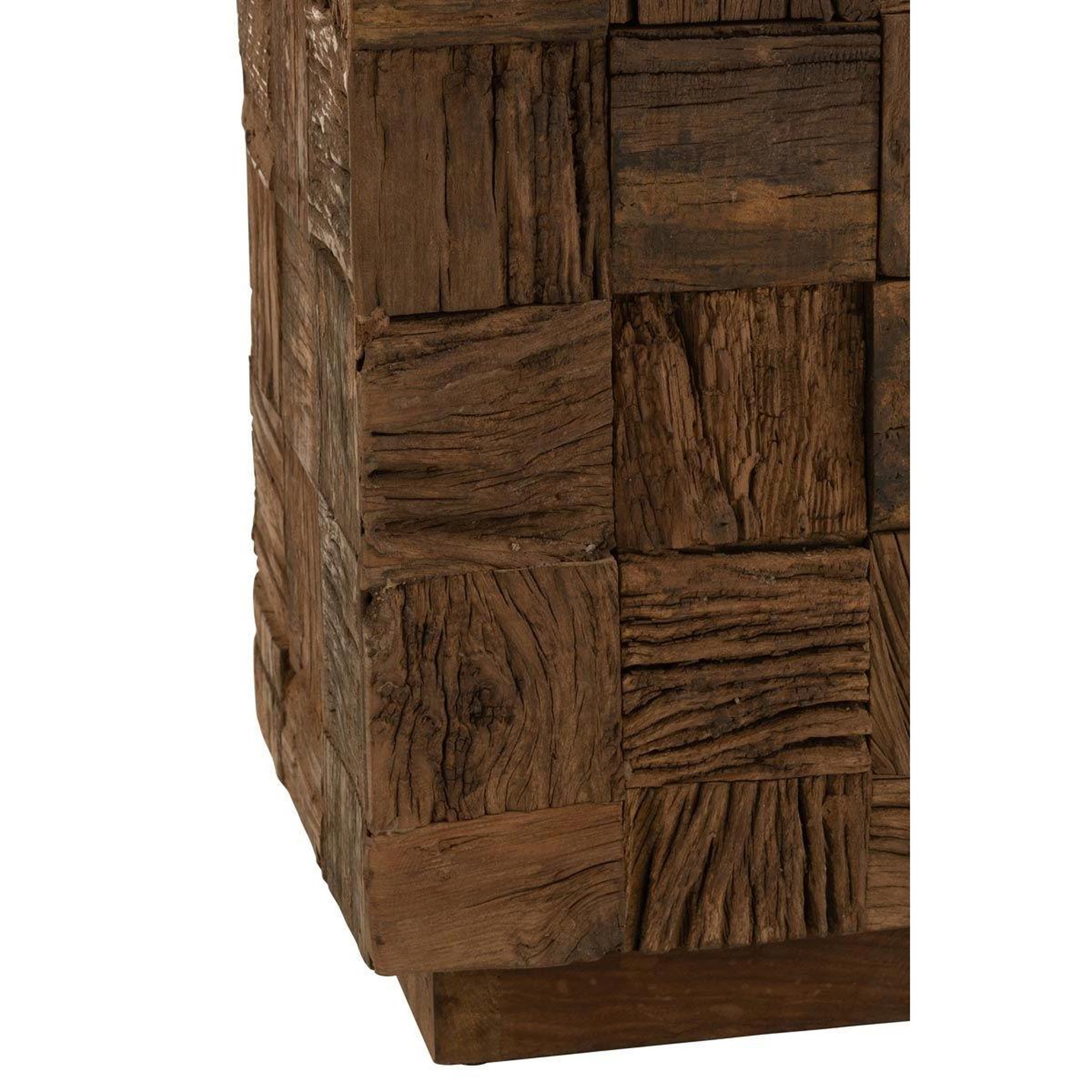 Voir la diapositive 3 : J-LINE Sellette déco en bois  evasion  105cm marron