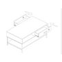 Voir la diapositive 3 : ATMOSPHERA Table basse 2 tiroirs 1 niche L110cm IRIS