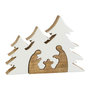 Voir la diapositive 1 : Paris Prix Crèche de Noël & Sapins  Puzzle  25cm Blanc & Naturel