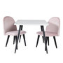 Voir la diapositive 1 : Paris Prix Table Enfant & 2 Chaises  Polar  80cm Blanc & Rose