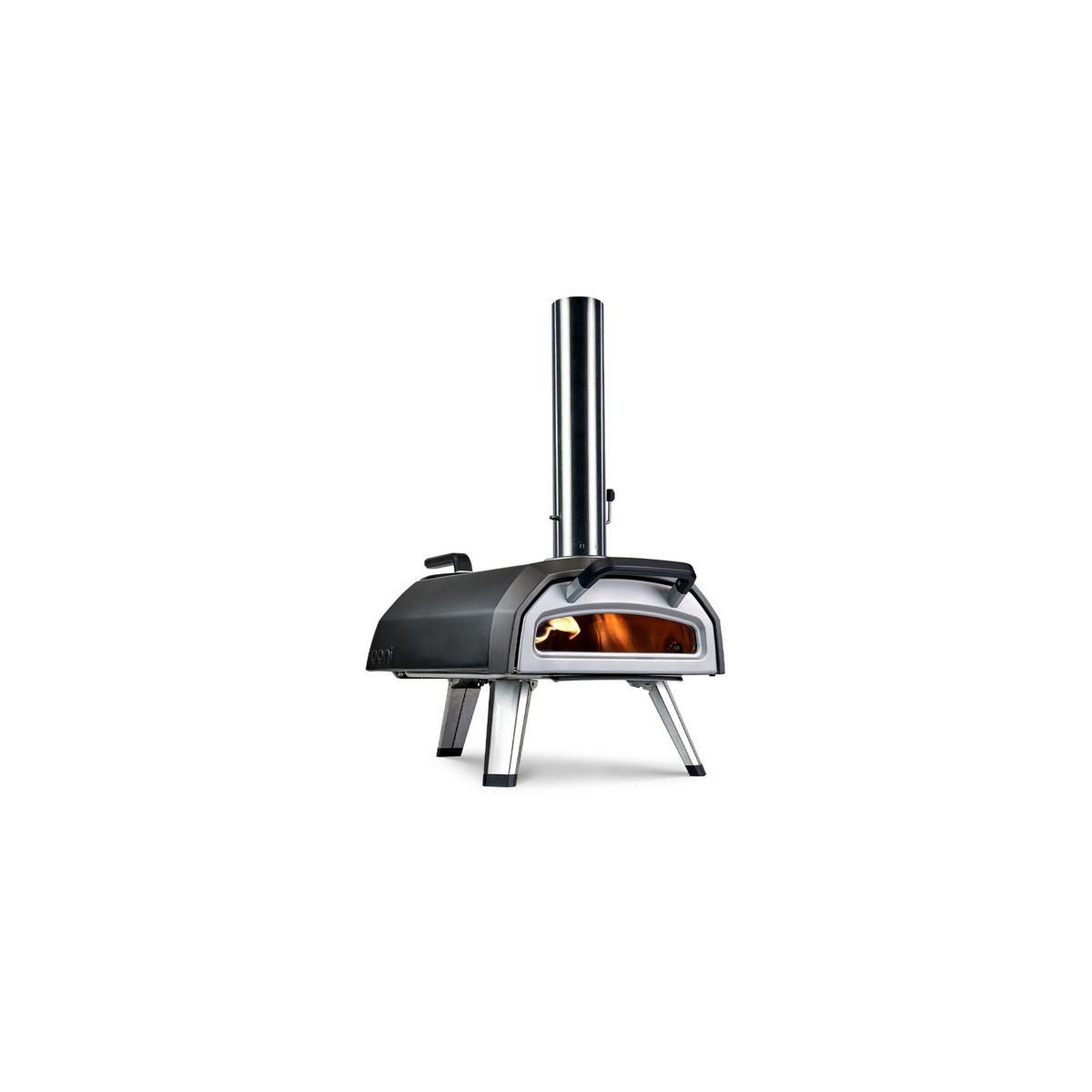 OONI Four à pizza charbon Karu 2 noir inox multicombustible pizza 30 cm, préchauffage 20 min, de 110 à 500°C