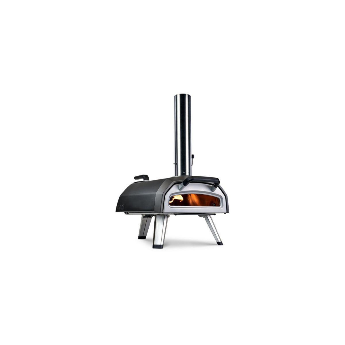 OONI Four à pizza charbon Karu 2 noir inox multicombustible pizza 30 cm, préchauffage 20 min, de 110 à 500°C