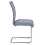 Voir la diapositive 4 : IDIMEX Lot de 4 chaises ALADINO, en tissu gris