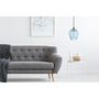 Voir la diapositive 2 : Paris Prix Lampe Suspension en Verre  Nomi  27cm Bleu