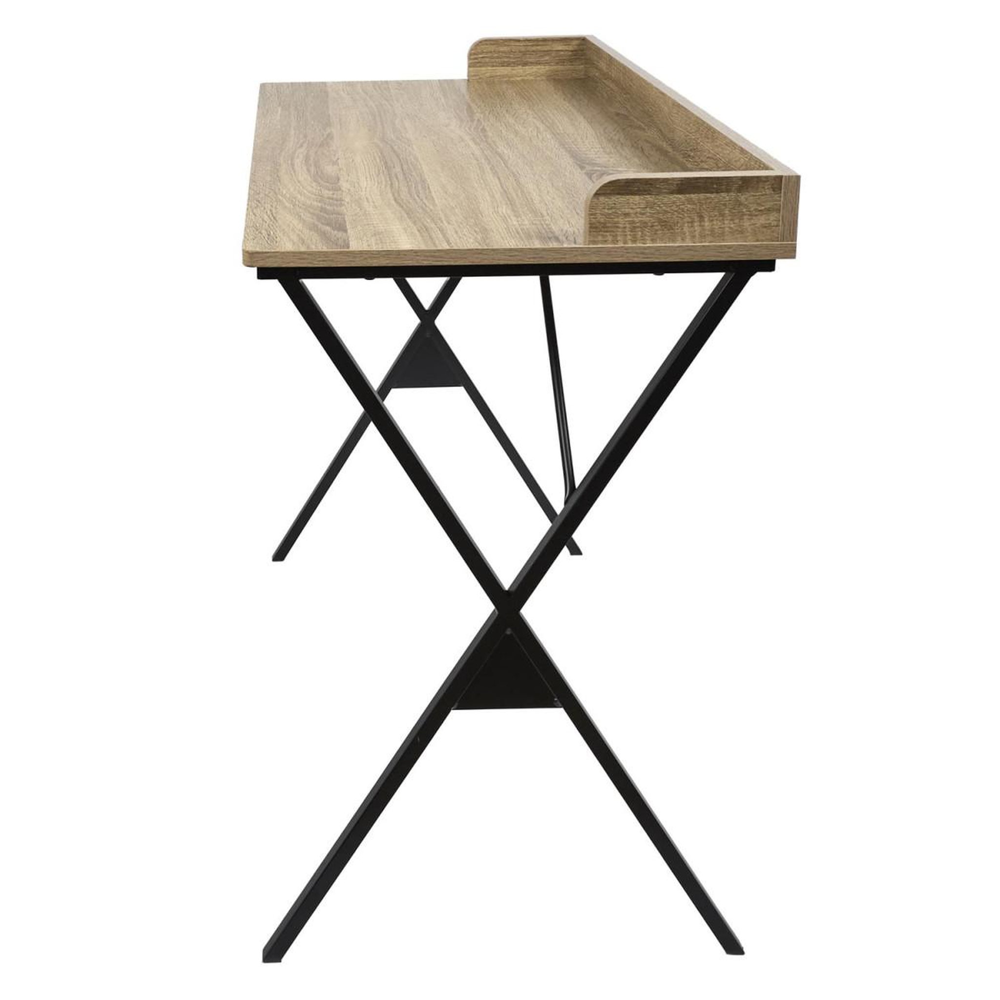 Voir la diapositive 4 : The Home Deco Factory Bureau design  loka  80cm naturel