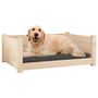 Voir la diapositive 4 : VIDAXL Lit pour chien 75,5x55,5x28 cm Bois massif de pin