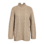 NOISY MAY Pull en Maille  Femme Noisy May Knit Tunic. Coloris disponibles : Beige