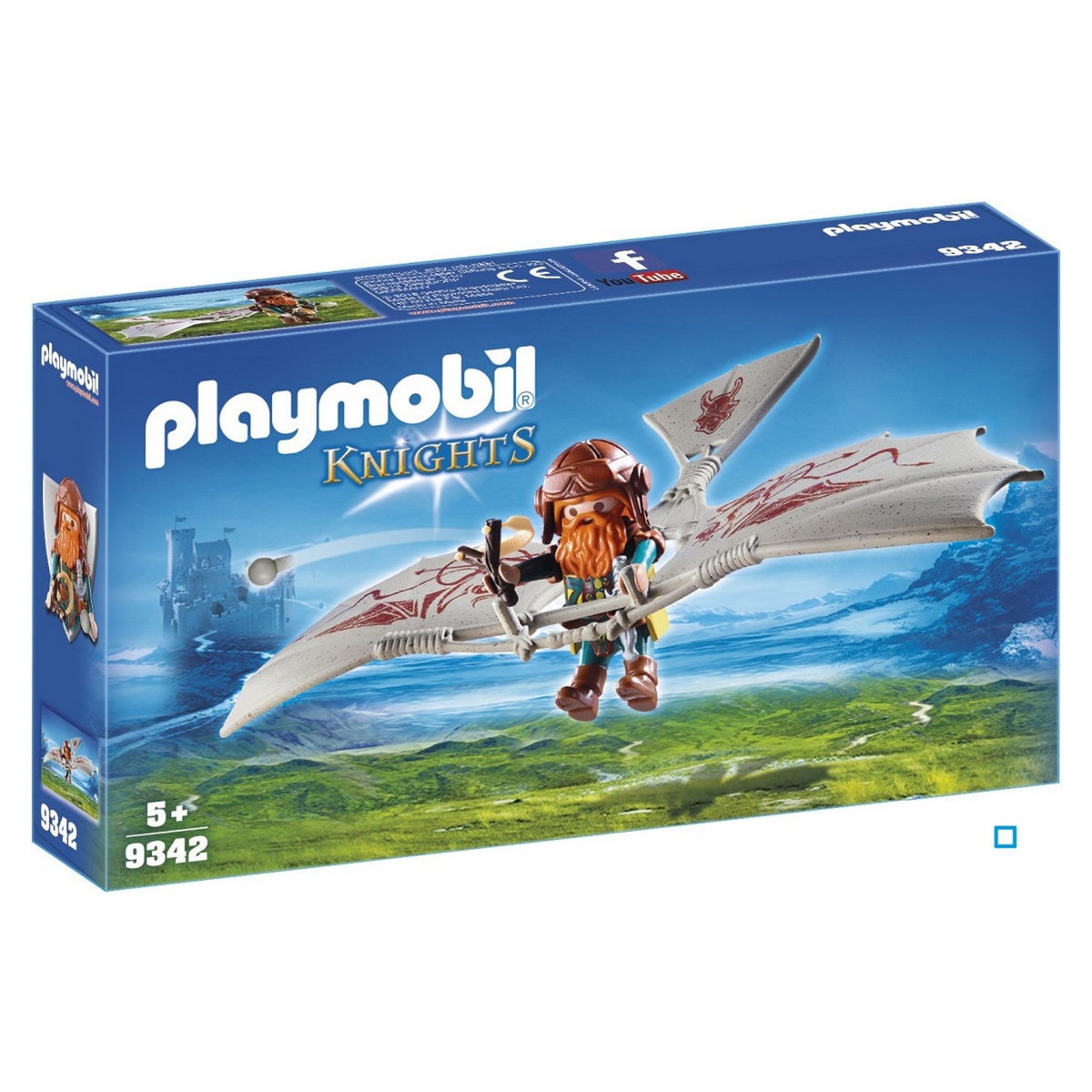 PLAYMOBIL 9342 - Knights - Nain avec deltaplane