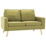 Voir la diapositive 2 : VIDAXL Canape a 2 places Vert Tissu