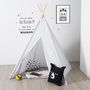 Voir la diapositive 4 : Atmosphera Kids Tipi Déco Enfant  Motifs  160cm Gris