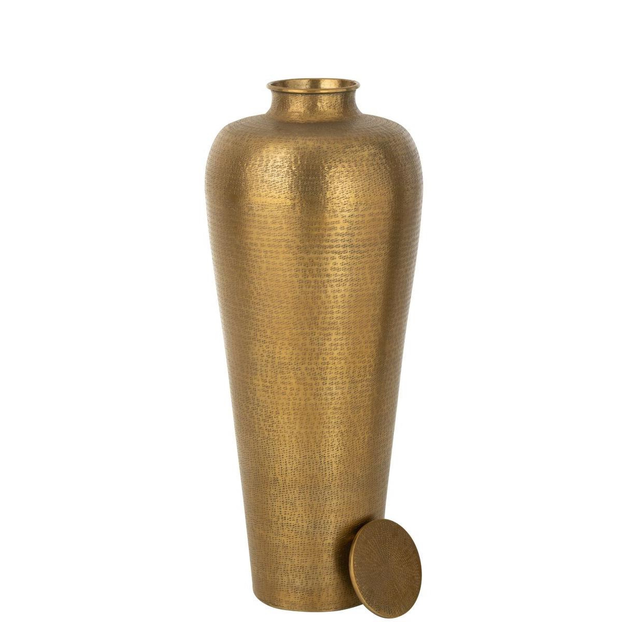 Voir la diapositive 2 : J-LINE Vase déco en métal  floor  101cm doré
