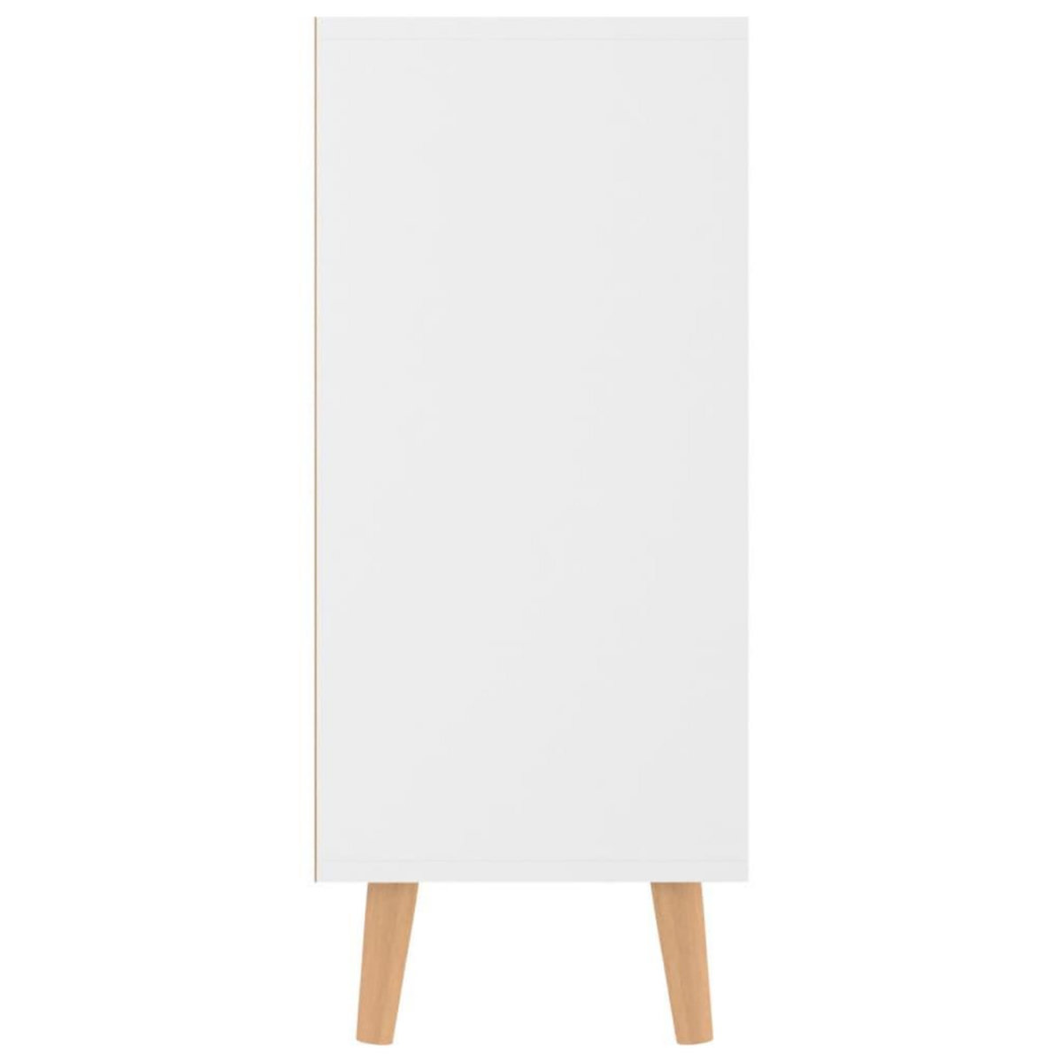 VIDAXL Buffet blanc brillant 90x30x72 cm bois d'ingenierie