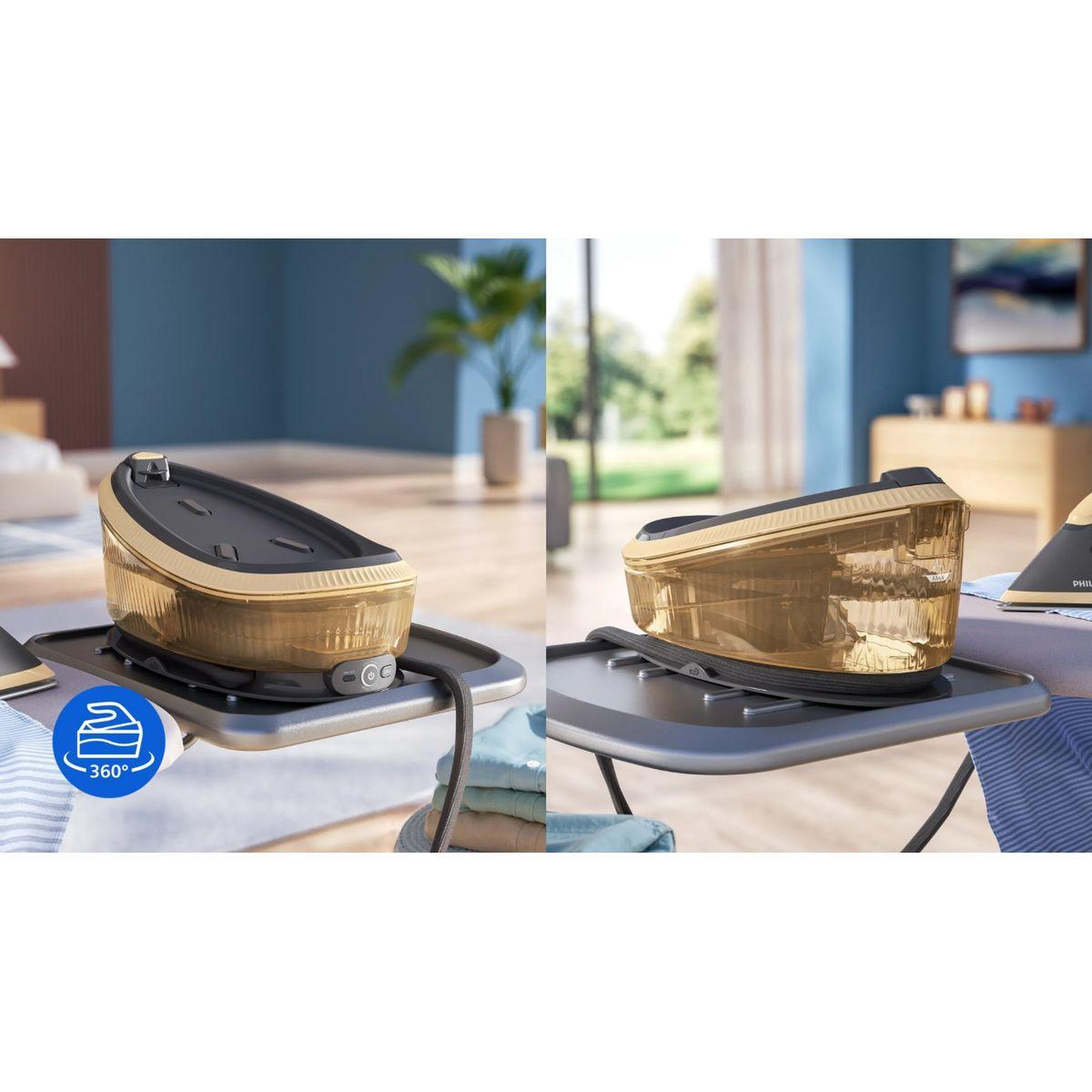 Voir la diapositive 5 : Philips Centrale vapeur PSG4040/80  PerfectCare Compact serie 4000 1.7L 6.5 bars