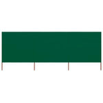VIDAXL Paravent 3 panneaux Tissu 400 x 160 cm Vert