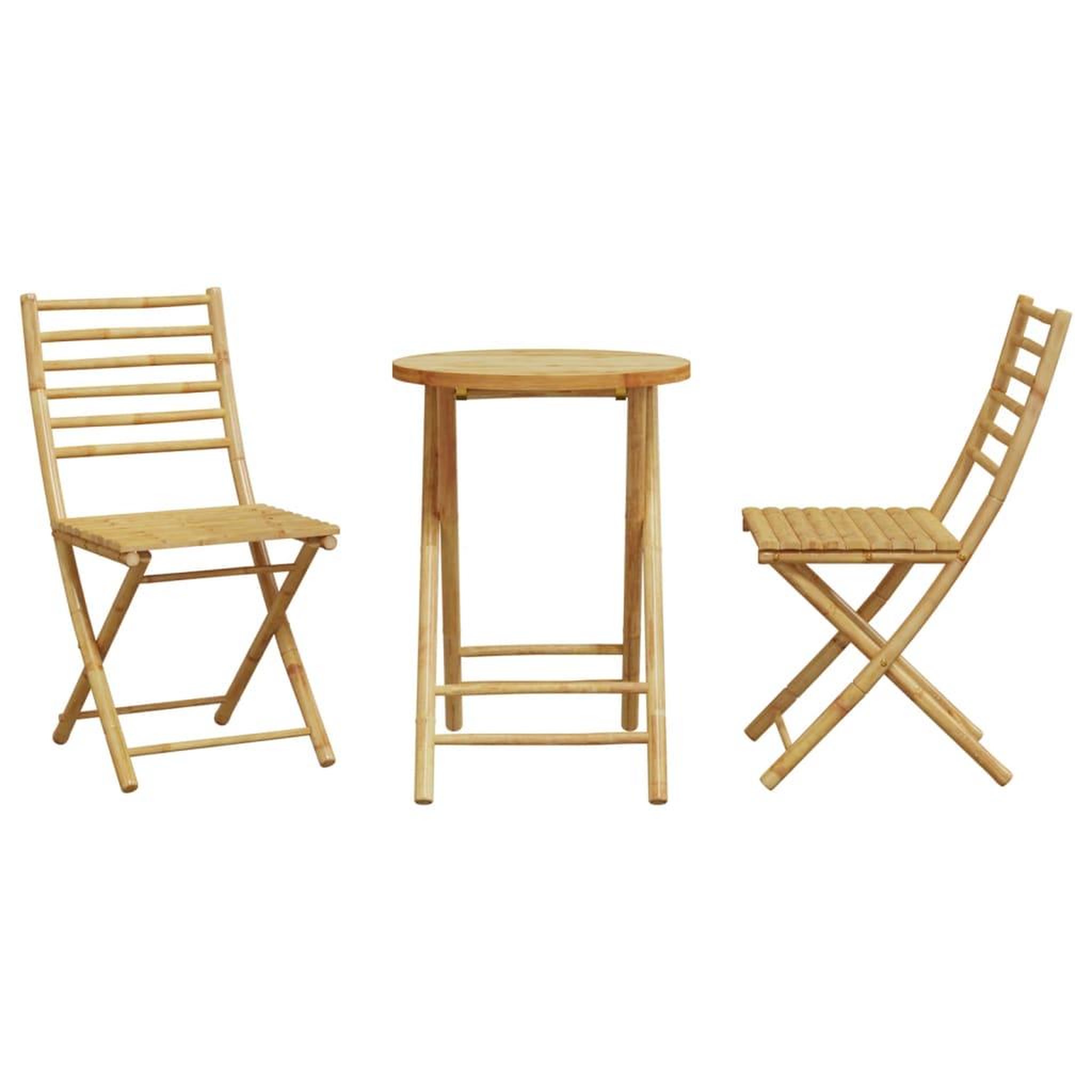 Voir la diapositive 4 : VIDAXL Ensemble de bistro 3 pcs bambou