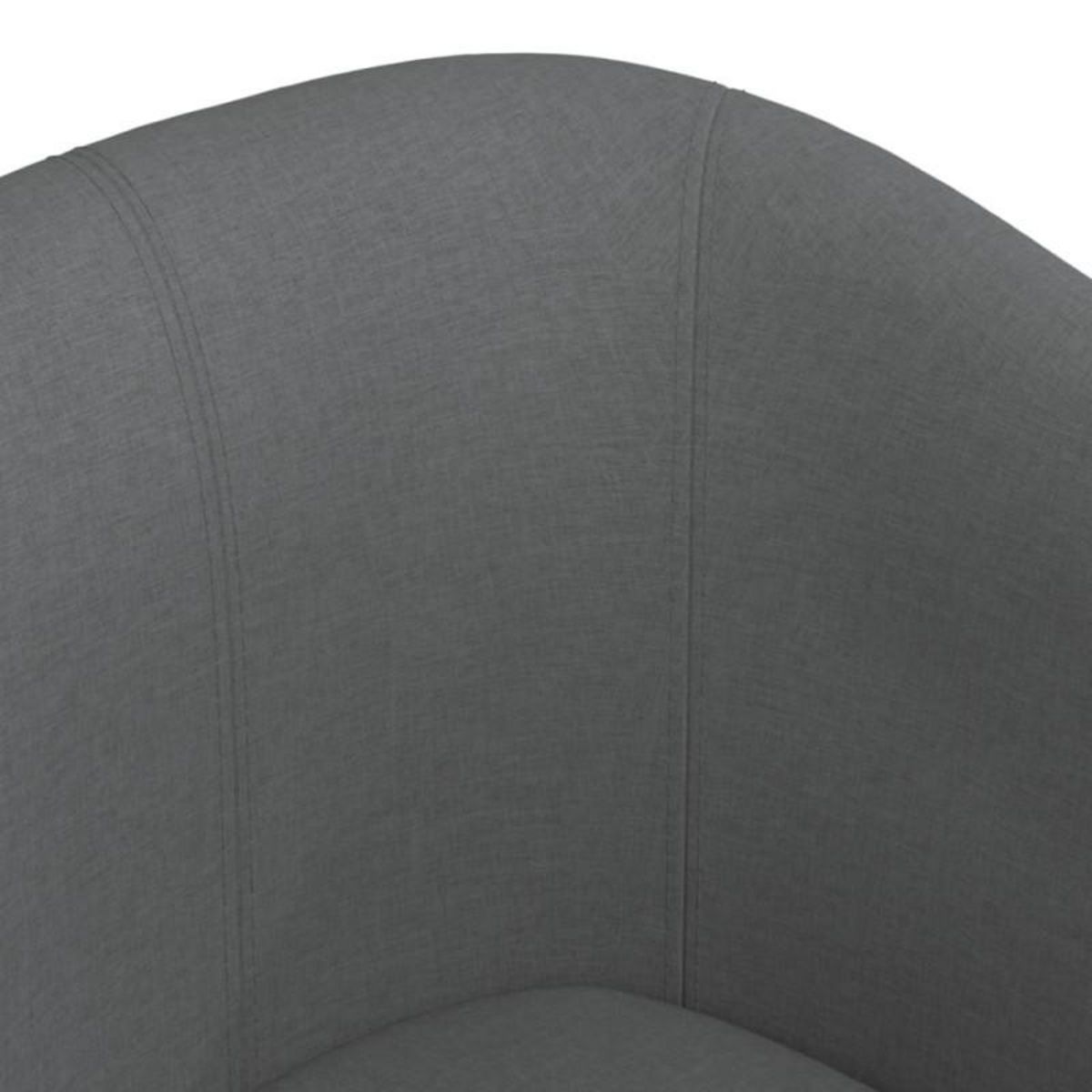 VIDAXL Chaise cabriolet avec repose pied gris foncé tissu