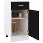 Voir la diapositive 4 : VIDAXL Armoire de plancher a tiroir Noir 40x46x81,5 cm Bois ingenierie