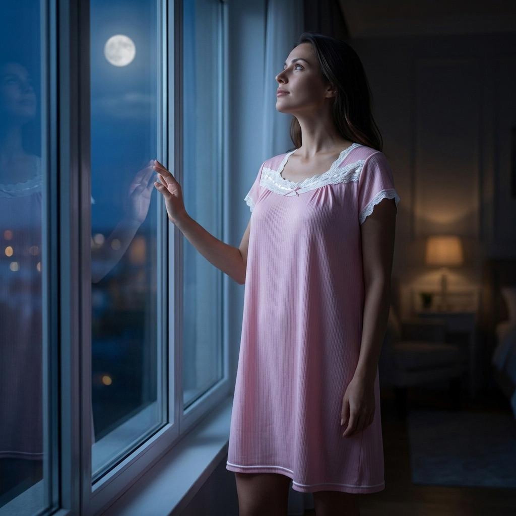 Voir la diapositive 5 : OZABI OZABI Chemise de Nuit Femme Dentelle Ultra Léger