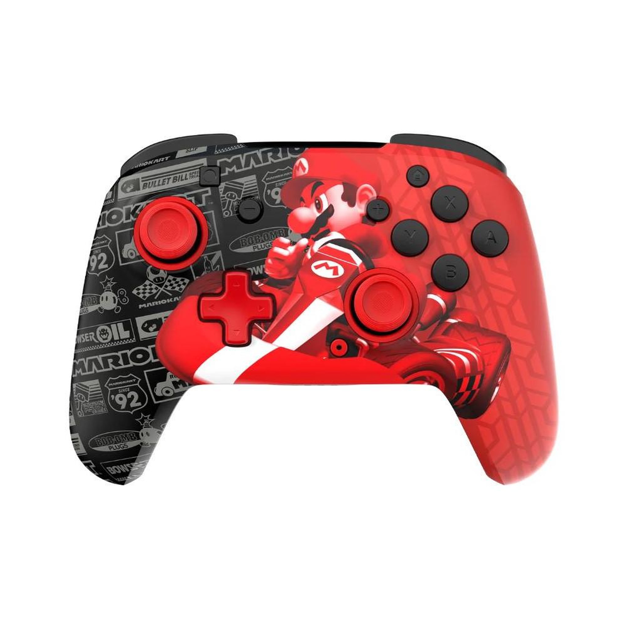 Turtle Beach Turtle beach rematch glow mario manette sans fil pour nintendo switch et switch oled, noir et rouge, boutons programmables