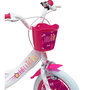 Voir la diapositive 4 : Vélo enfant - Modèle 14''Fille Lolli Girl pour enfant de 95 à 110 cm avec stabilisateurs - Panier avant - Coffre arrière - 2 freins et pneus gonflables