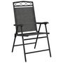 Voir la diapositive 4 : VIDAXL Chaises de jardin pliables lot de 2 en acier et textilene