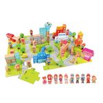 CLASSIC WORLD Classic World Wooden Blocks City, 120dlg.