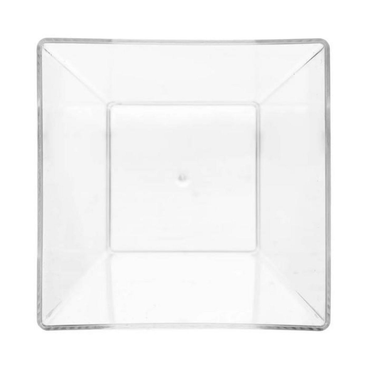 FIVE Lot de 12 Verrines Plastique Réutilisable  Carré  6cl Transparent