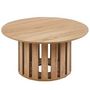 Voir la diapositive 3 : Paris Prix Lot de 2 Tables Basses Rondes  Luisa  80cm Chêne clair