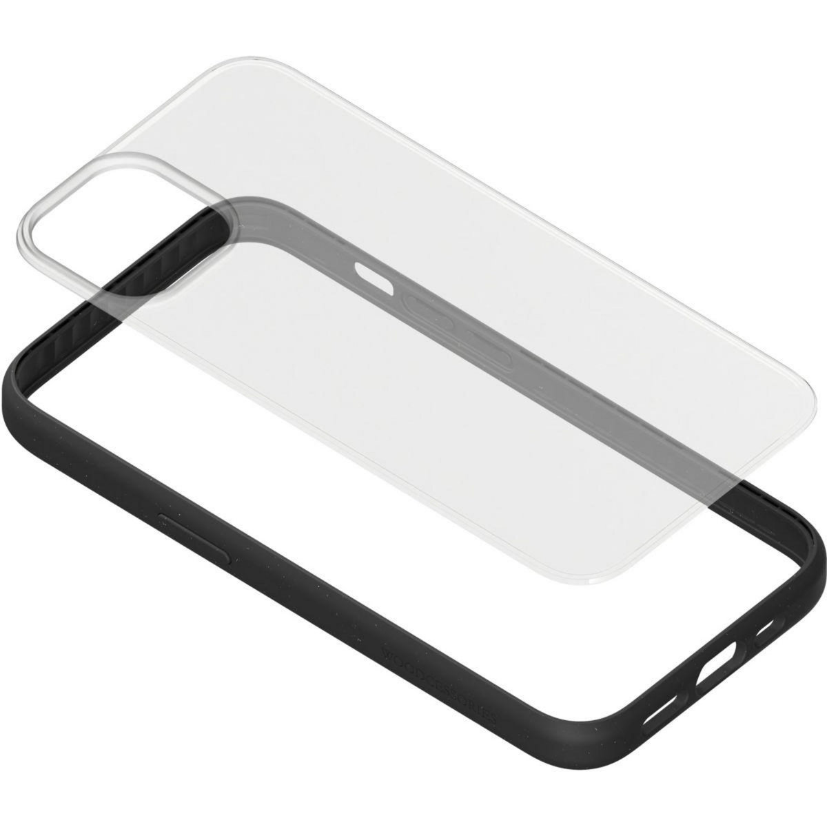 WOODCESSORIES Coque bumper iPhone 14 Plus transparent noir