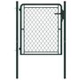 Voir la diapositive 1 : VIDAXL Portillon Acier 100 x 75 cm Vert