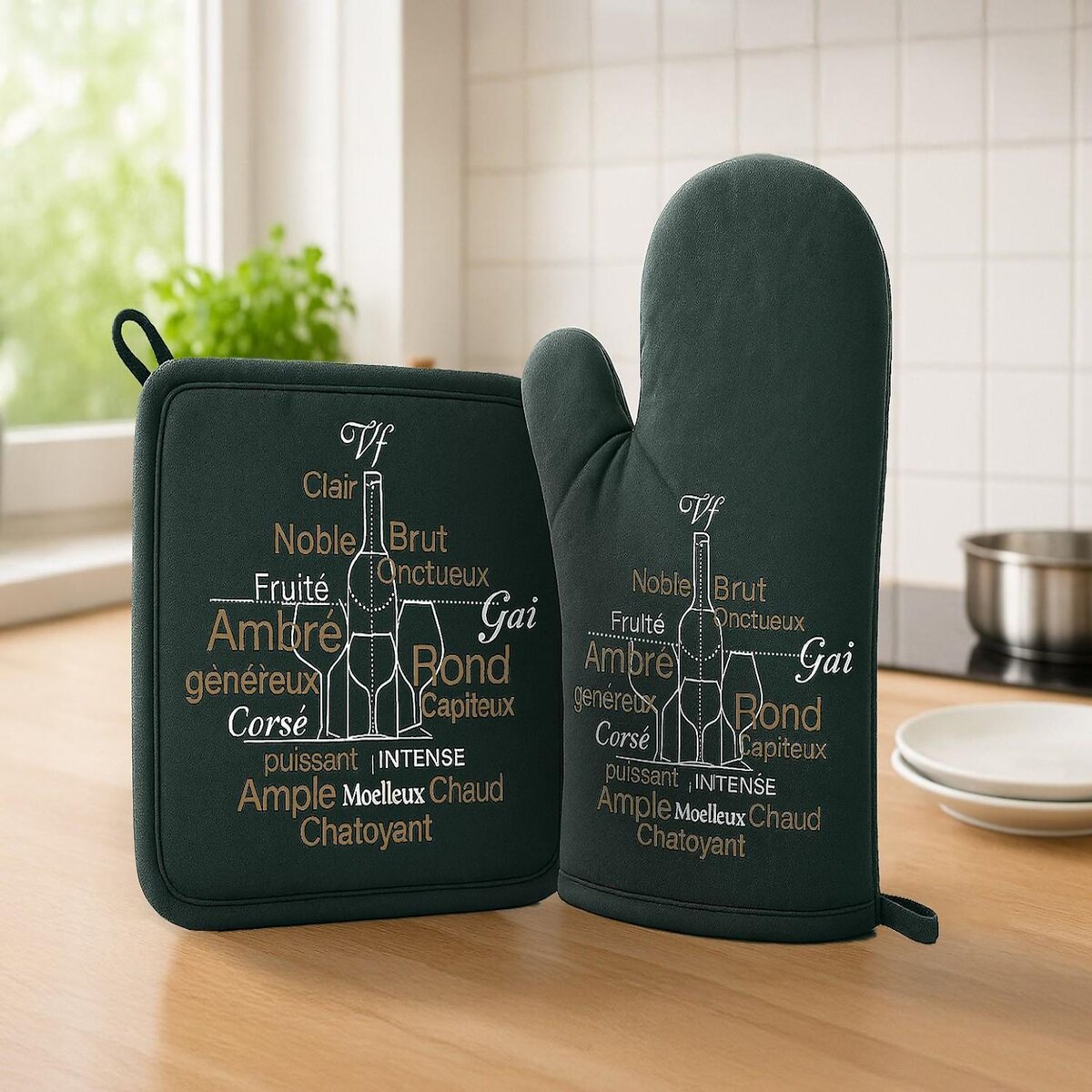 Les Ateliers du Linge Gant et manique imprimés