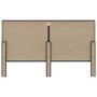 Voir la diapositive 5 : VIDAXL Tete de lit touffetee Gris fonce Tissu 180x200 cm